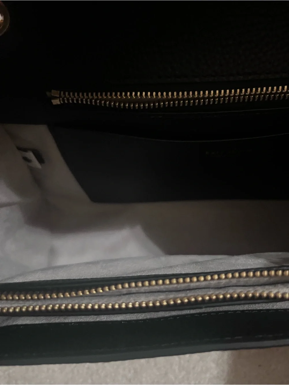kate spade Black Pebbled Leather Envelope purse with Gold Plaque Accent